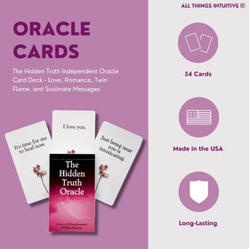 Hidden Truth Oracle cards sized 2.91 by 4.84 inches.