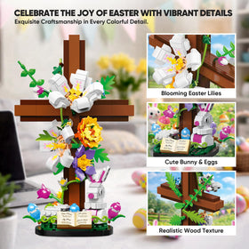 HiDectee lamb and bunny garden scene invites mindful, calming assembly.