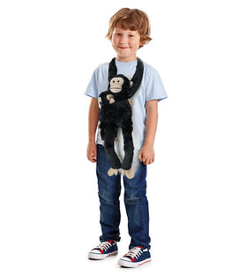 Hideekoog chimpanzee portable hanging plush for travel and sleepovers
