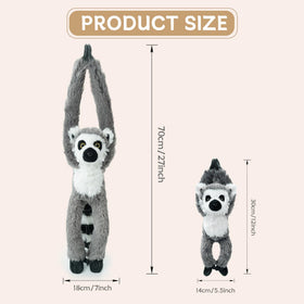 Hideekoog lemur baby plush hanging 10-inch toy for sibling bonding