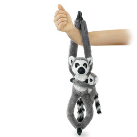 Hideekoog lemur mother plush hanging 27-inch toy for imaginative play
