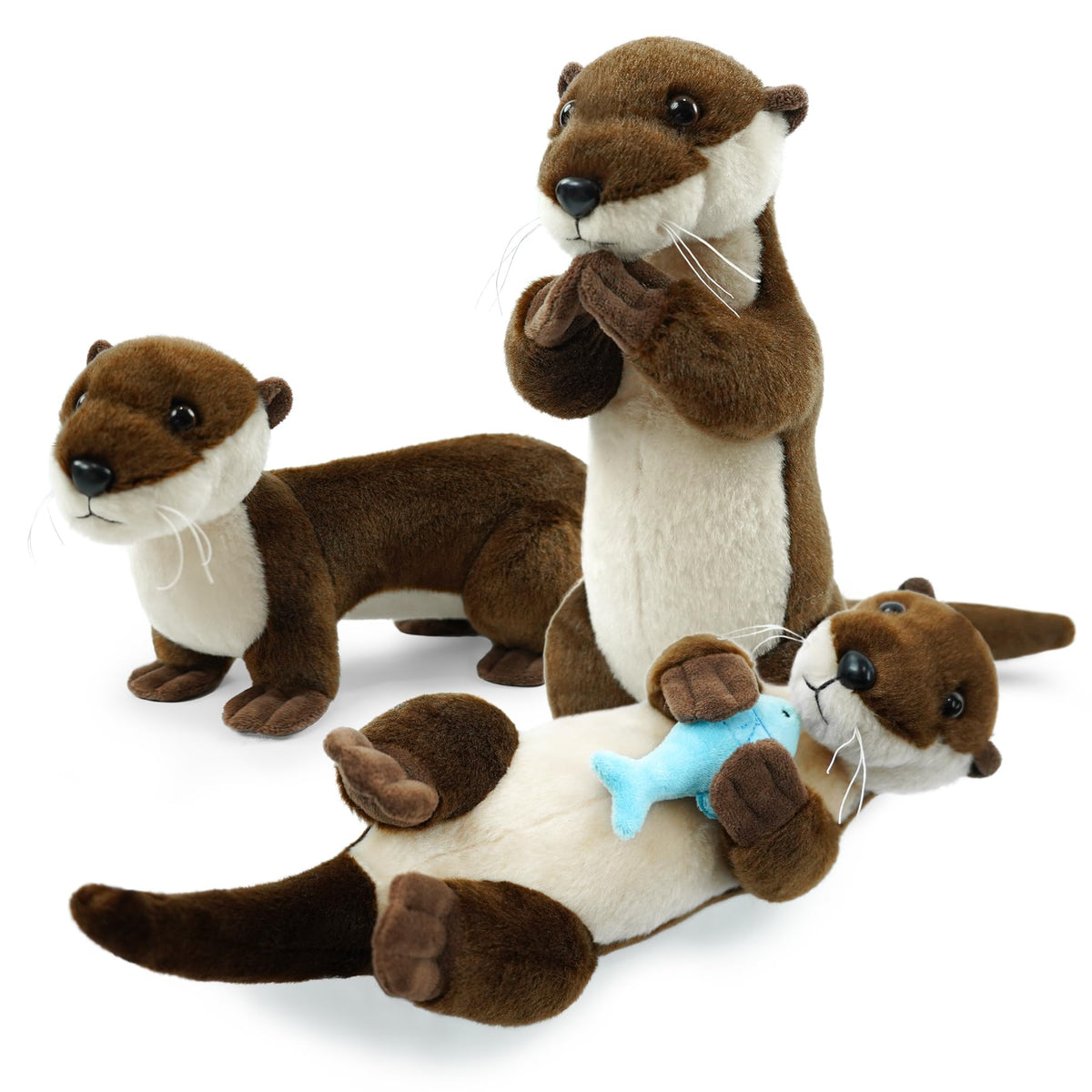 Hideekoog Sea Otter plush closeup of fur texture for soft touch and realism.