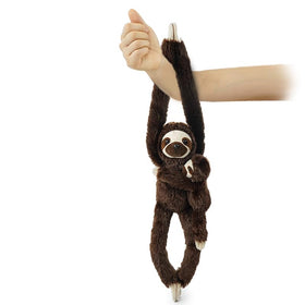 Hideekoog sloth hanging mother plush, ideal bedside decor and play.