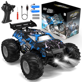 Hielse RC truck all-terrain front view for rugged adventures.