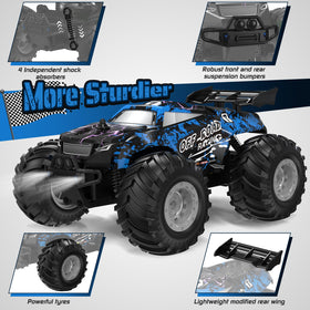 Hielse RC truck independent suspension for smooth landings.