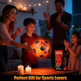 HIEMAO indoor-outdoor soccer ball suitable for backyard or gym play