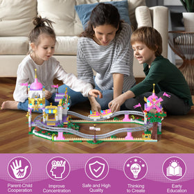 HIEMAO step-by-step assembly guide supports problem solving and spatial skills.