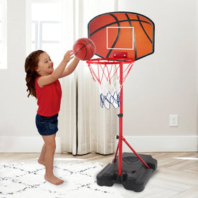 Hieoby triangle-base hoop offers sturdy stability for active indoor games.