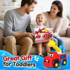 Hieoby fire truck’s friendly design supports indoor and outdoor imaginative firefighting fun.