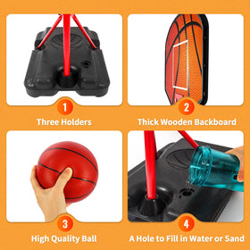 Hieoby easy-assembly kids hoop makes setup quick for busy families.