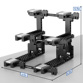 HIGH GODO three-layer stand side view for compact display