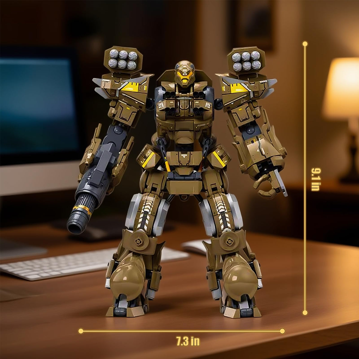 HIGH GODO Artillery Mech color scheme highlights contrast for impact