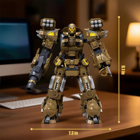 HIGH GODO Artillery Mech color scheme highlights contrast for impact