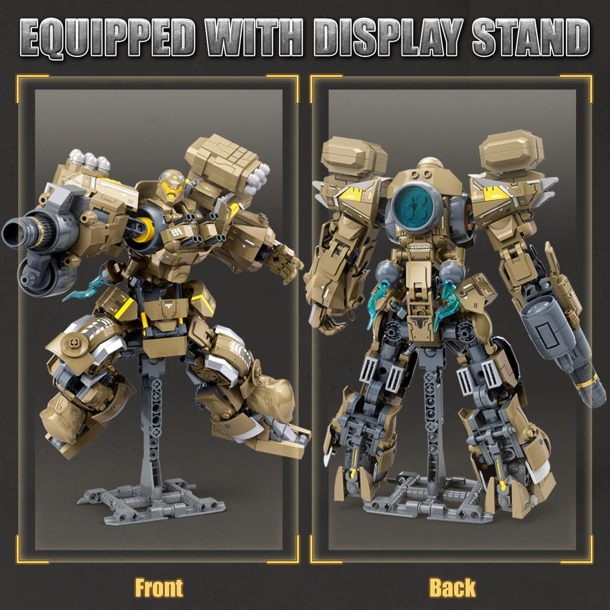 HIGH GODO Artillery Mech display stand enhances shelf presence