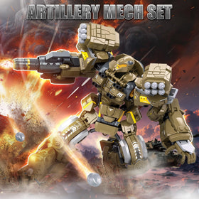 HIGH GODO Artillery Mech side design showcasing intricate detailing for collectors