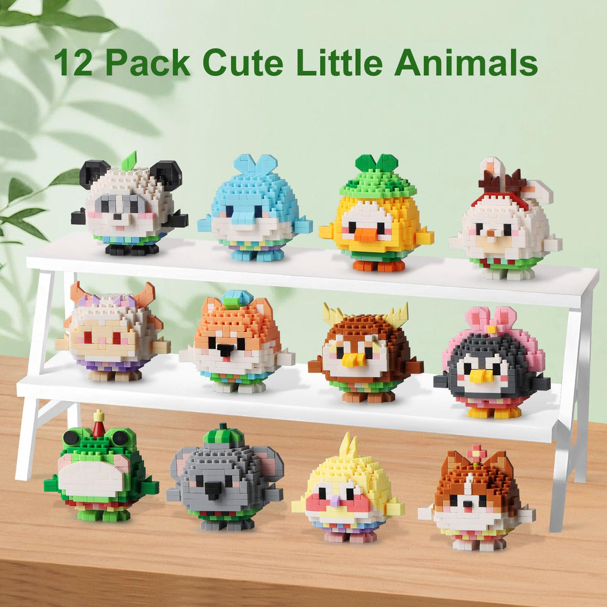 High GODO colorful animal building set packs ideal for party favors and gifts.