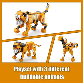 HIGH GODO Creator 3 in 1 Four animal options for versatile builds.