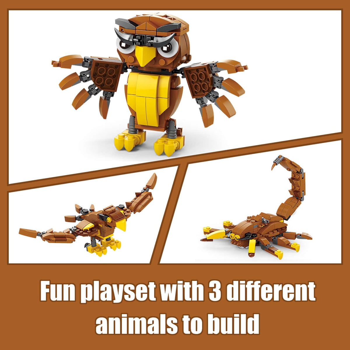 HIGH GODO Creator 3 in 1 Shark model for dynamic underwater play.