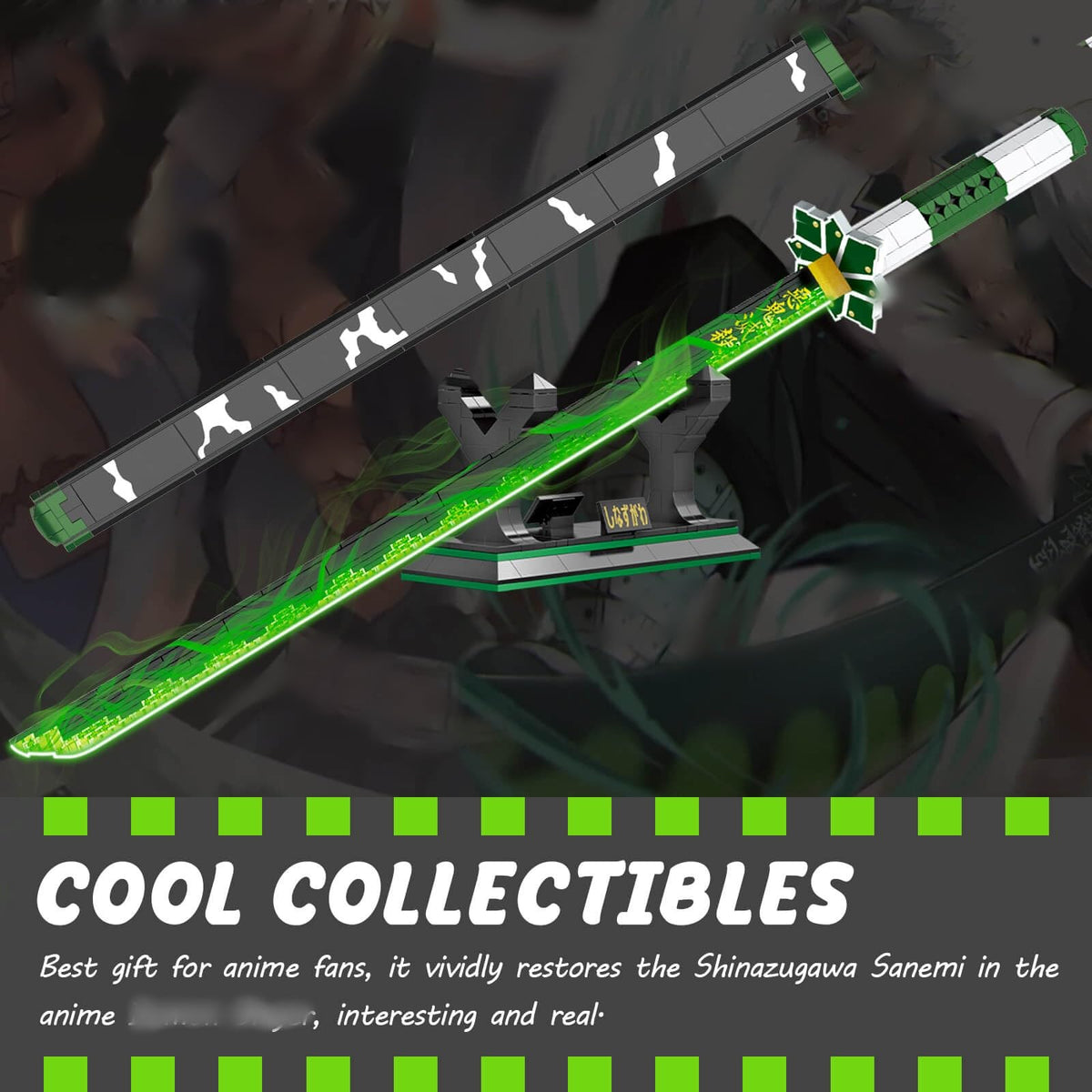 HIGH GODO Demon sword set, collectible gift for teens and adults