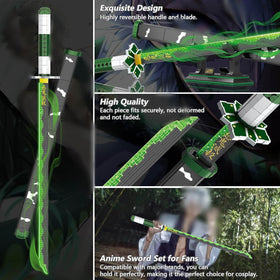 HIGH GODO Sanemi sword set with stand, ready for safe display and collection