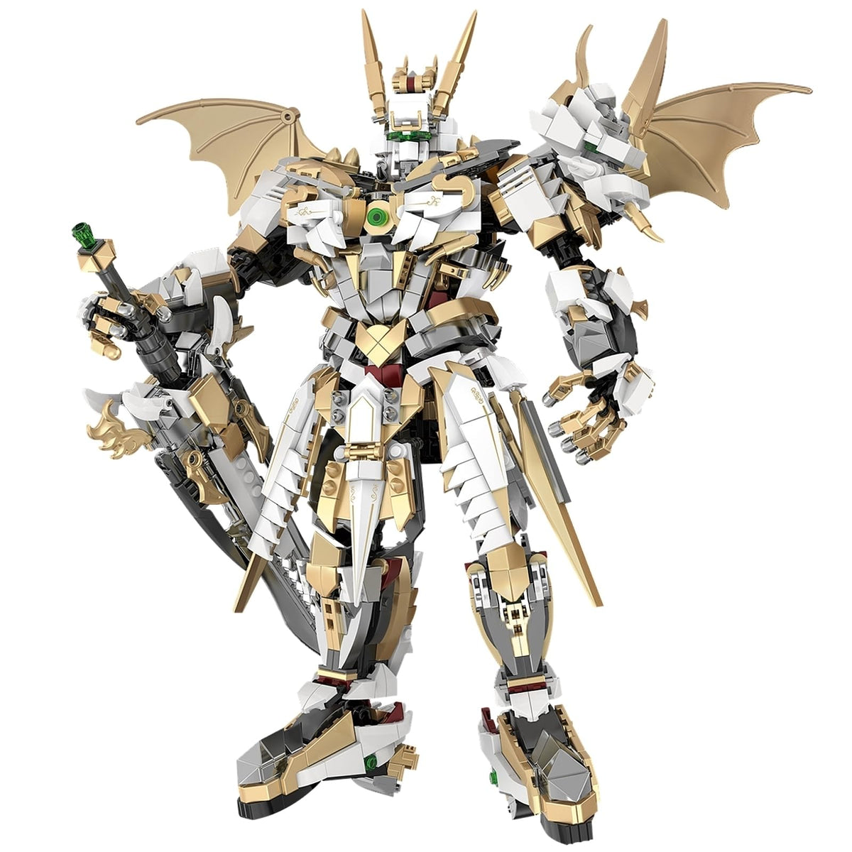 HIGH GODO Hero Mech front view showcases posable joints for dynamic display.