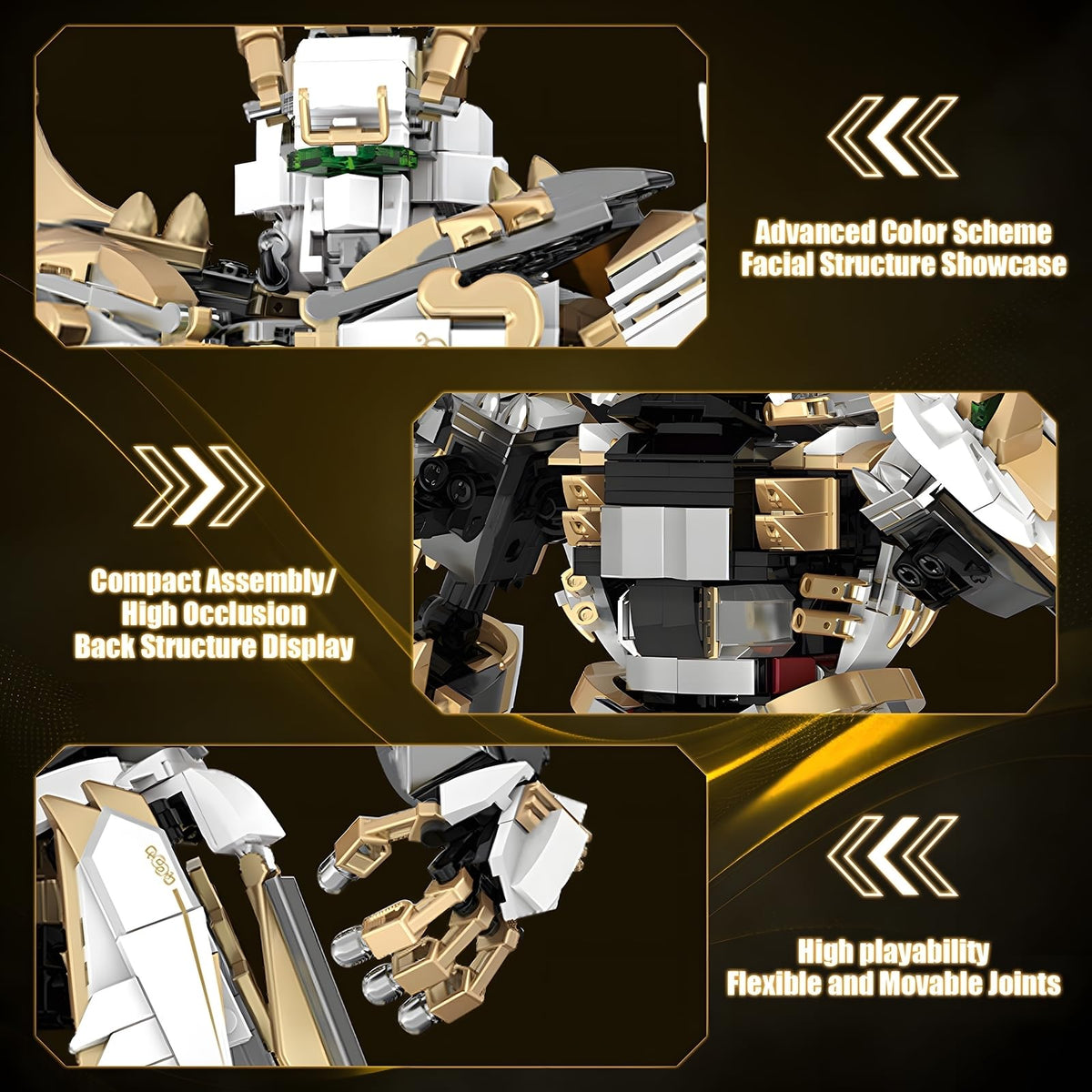HIGH GODO Hero Mech with weapons showcases epic battle-ready options.