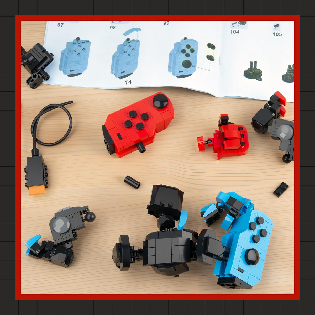 HIGH GODO Mech building set articulated legs and toes for stable stances