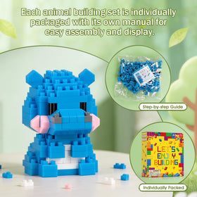 HIGH GODO panda building set great as birthday party favors and collectible mini zoo.