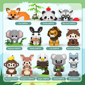HIGH GODO panda mini building set for cute decor and gifting.