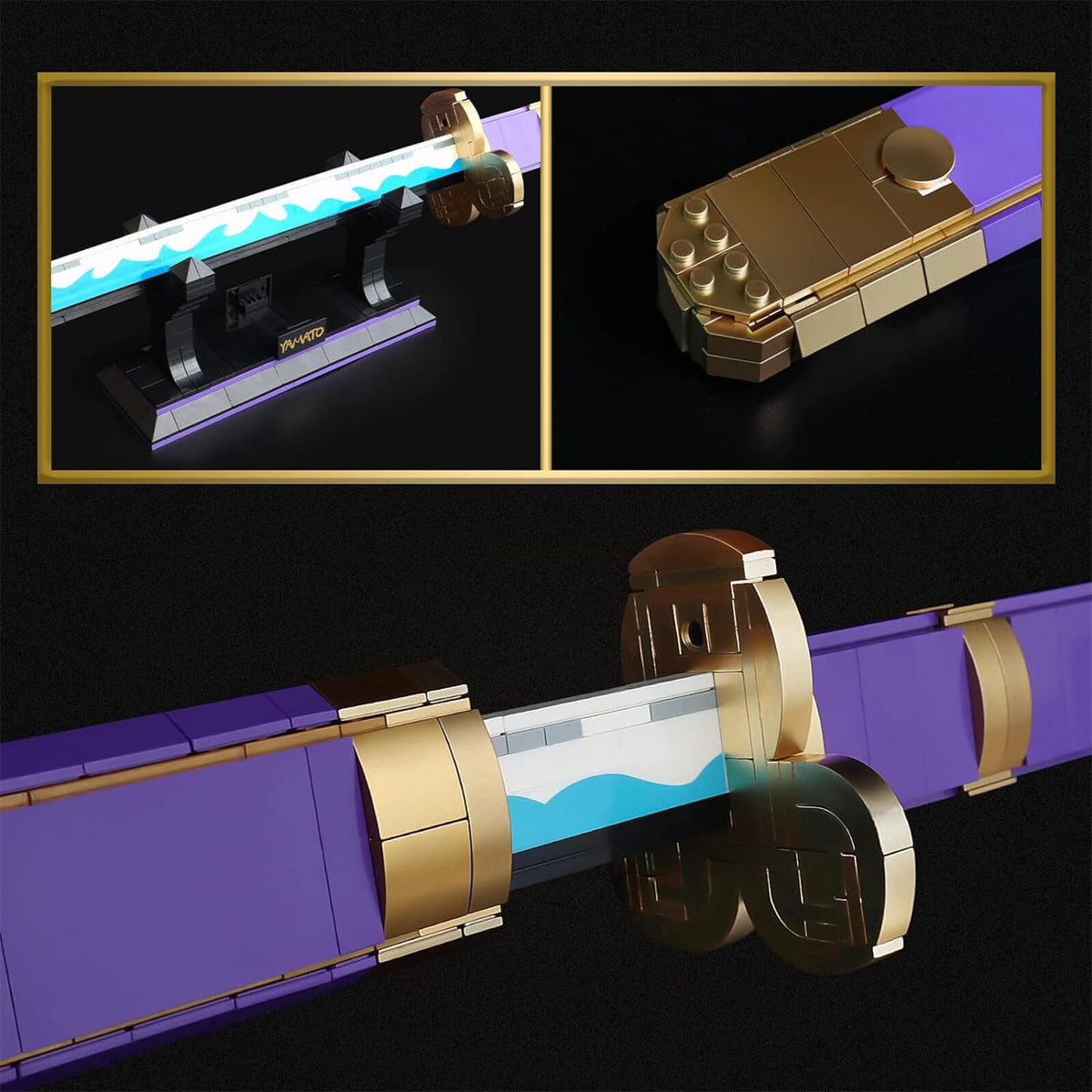 High Godo purple Yamato sword buildable figure for collectors