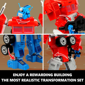 HIGH GODO two-form robot truck setup for versatile play sessions