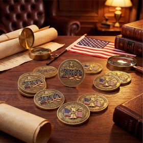 Highergo 250th Anniversary coin with 250 Years of Freedom inscription on reverse