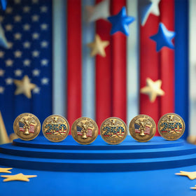 Highergo 250th Anniversary coins for classroom display and teaching moments