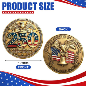 Highergo 250th Anniversary coin with Liberty Bell design ideal for gifting