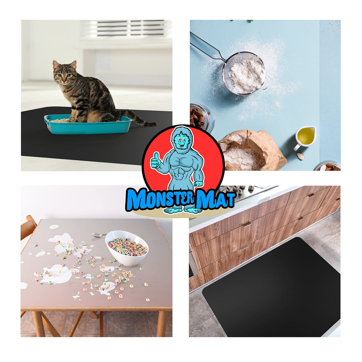 HigherHuman MonsterMat cut-to-size silicone mat for fitting irregular spaces