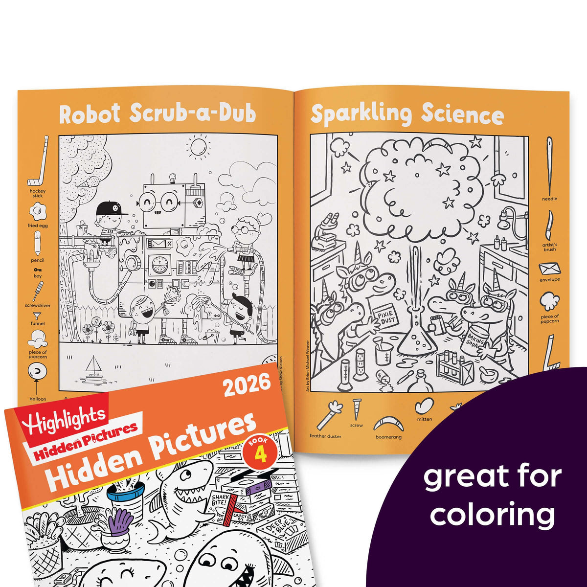 Highlights Hidden Pictures 2026 road-trip activity pack for travel fun