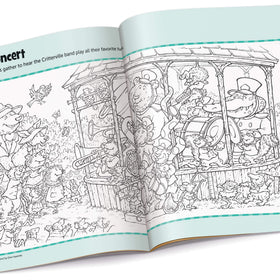 Highlights Hidden Pictures activity kit helps develop fine motor skills through sticker play.