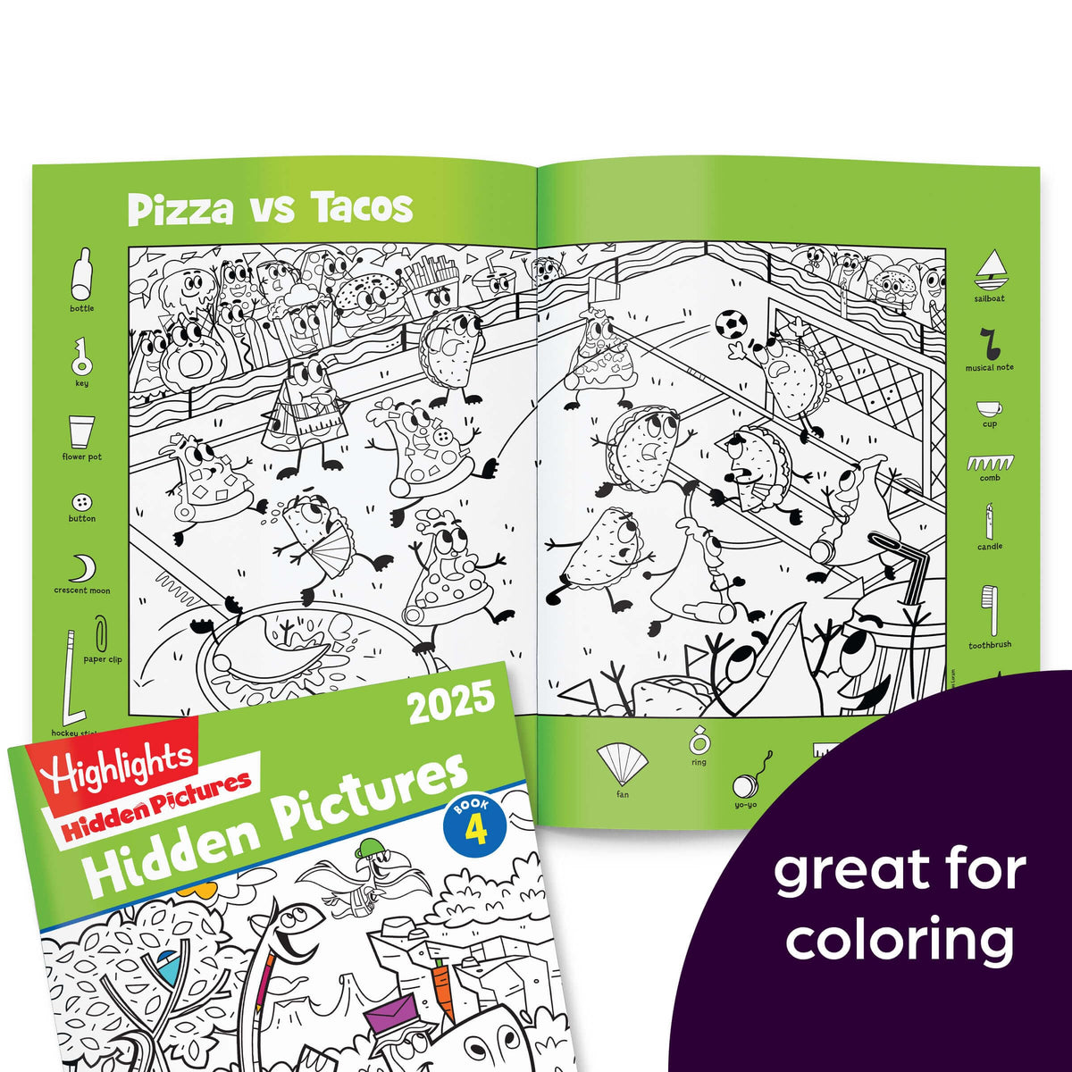 Highlights Hidden Pictures Mini Book Me prompts drawing and creates keepsakes.