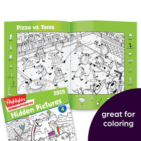 Highlights Hidden Pictures Mini Book Me prompts drawing and creates keepsakes.