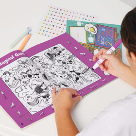 Highlights Hidden Pictures sticker booklet enriches creativity and self-expression on pages.