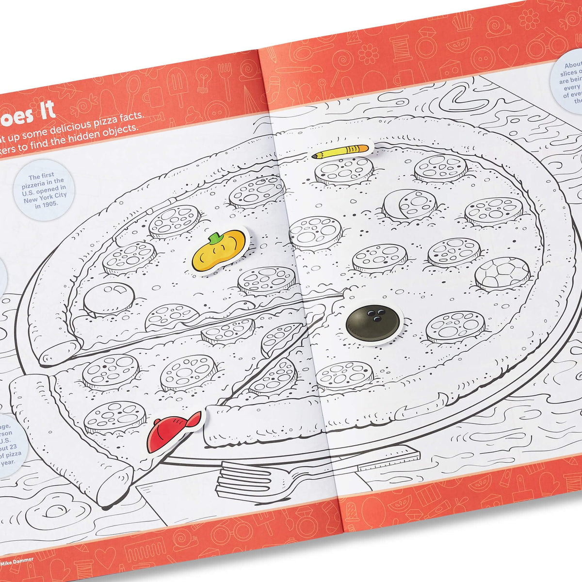 Highlights for Children Hidden Pictures Sticker Challenge 16-page book close-up highlights learning-through-play.