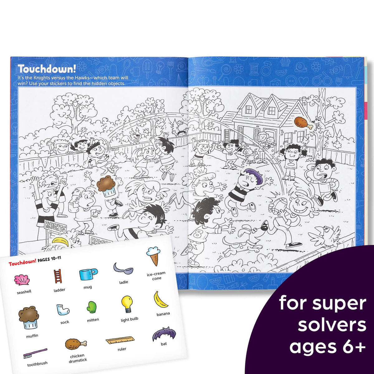 Highlights for Children Hidden Pictures Sticker Challenge travel-friendly pack supports independent activity.