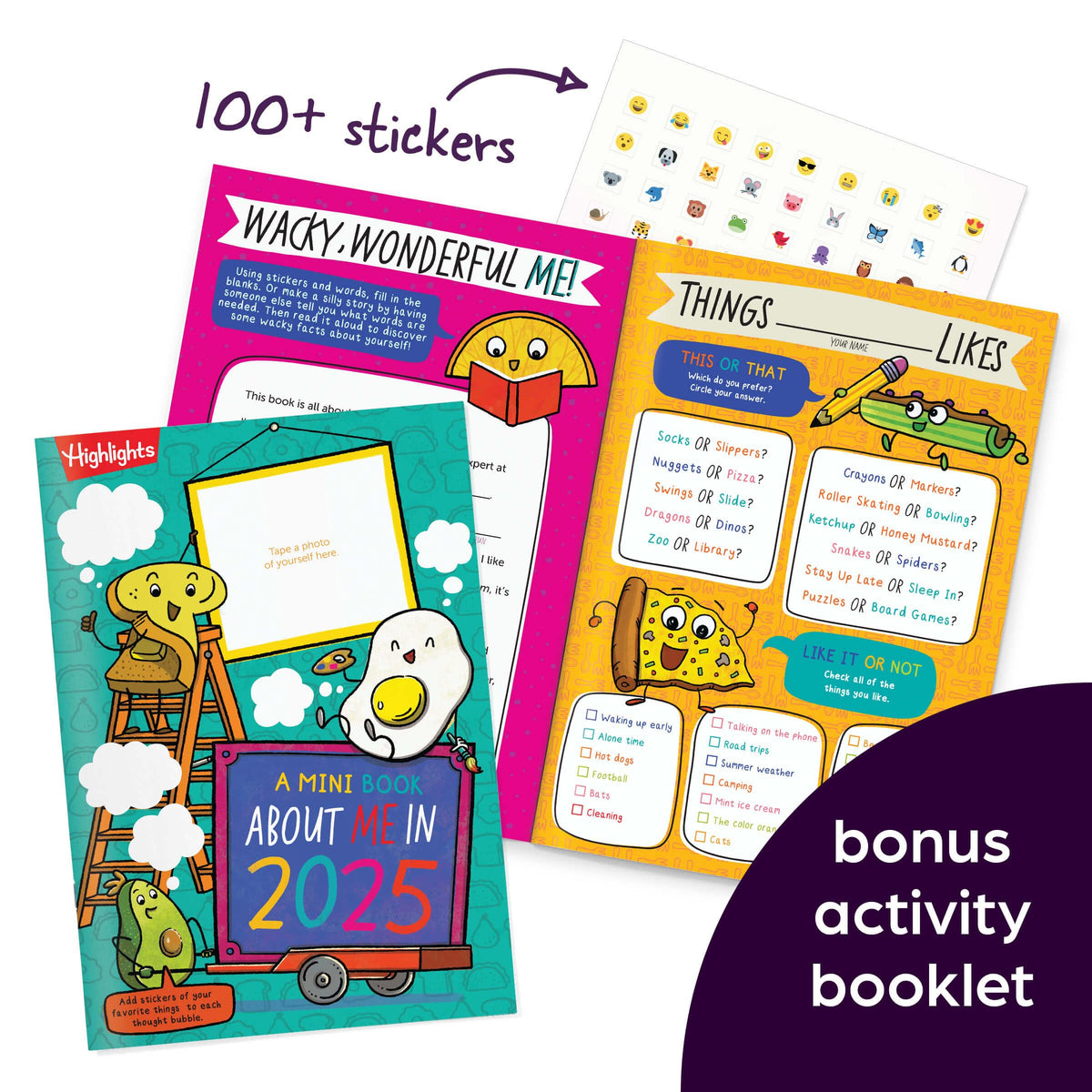 Highlights My First Puzzle Fun sticker book offers over 100 creative stickers