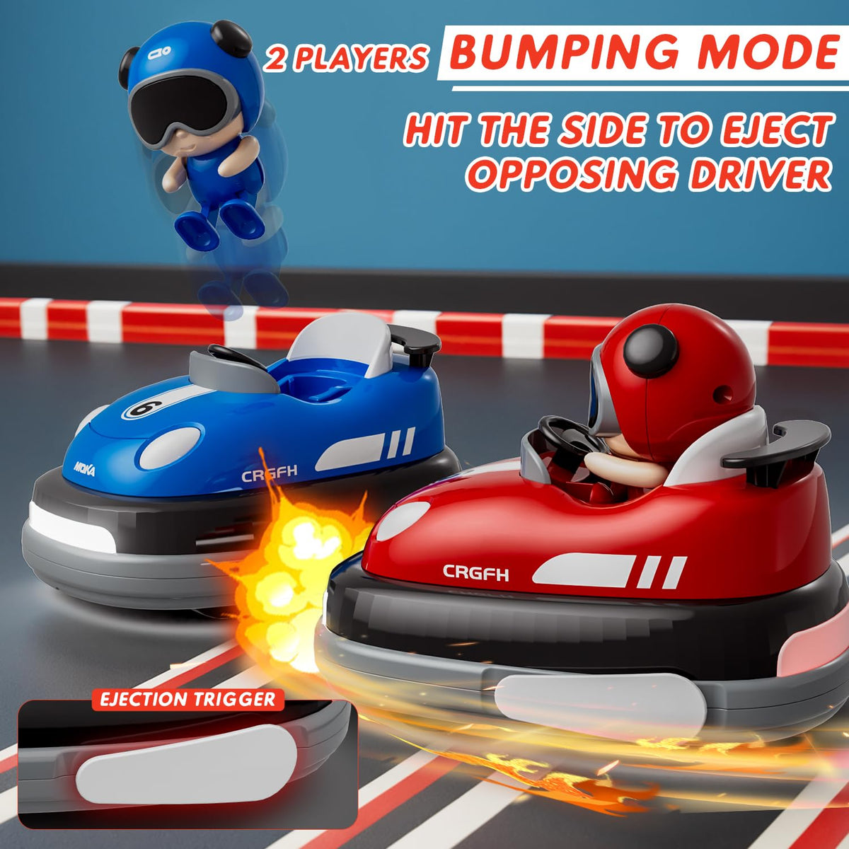 Highmall bumper cars in drift mode showing agile control for kids