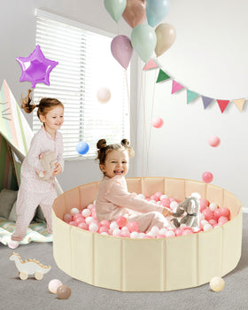 Hikiddy ball pit premium PU-coated oxford fabric easy to wipe