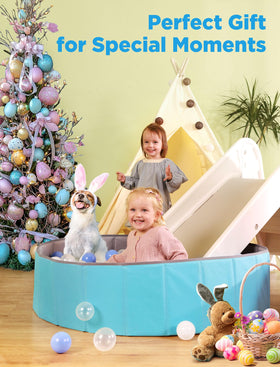 Hikiddy ball pit storage bag included for tidy transport