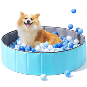 Hikiddy foldable ball pit for dogs offers a portable safe play space.