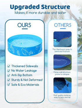 Hikiddy pool setup outdoors at the beach or backyard.