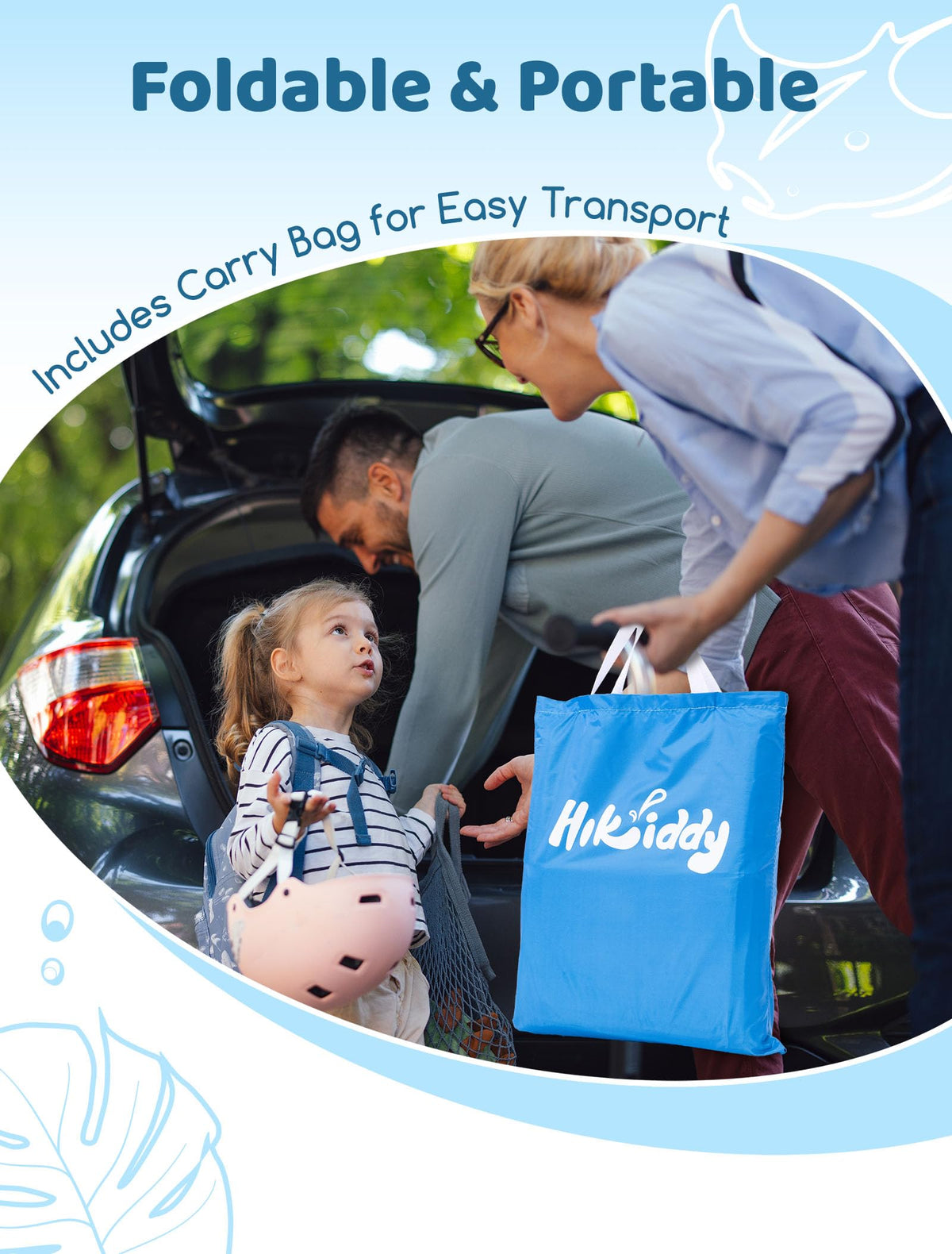 Hikiddy pool folds in 60 seconds for simple storage
