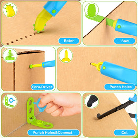 HIKISS cardboard saw with safety edge supports safe, creative cutting.